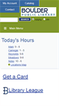Mobile Screenshot of boulderlibrary.org